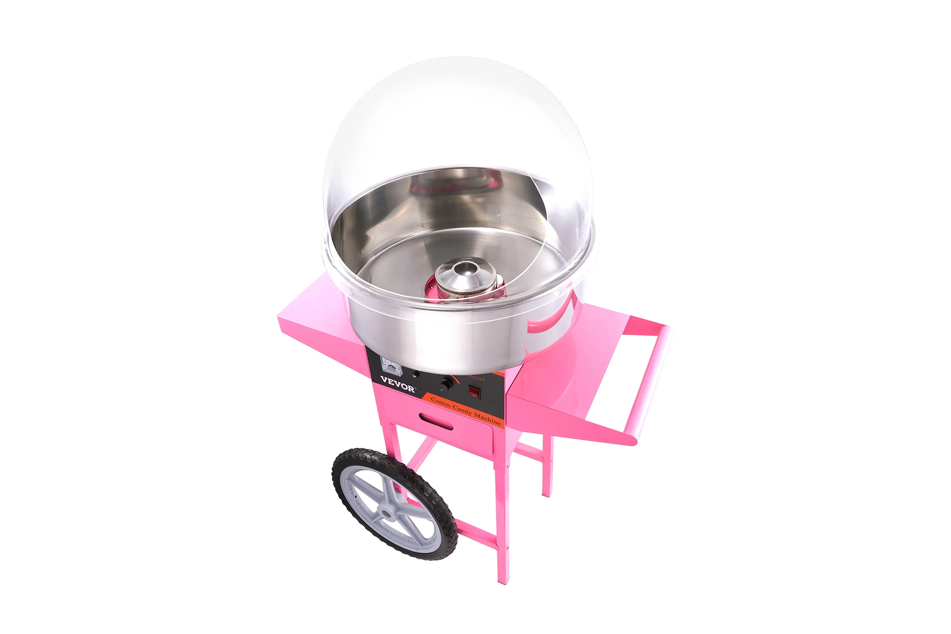 cotton candy machine top/angled view