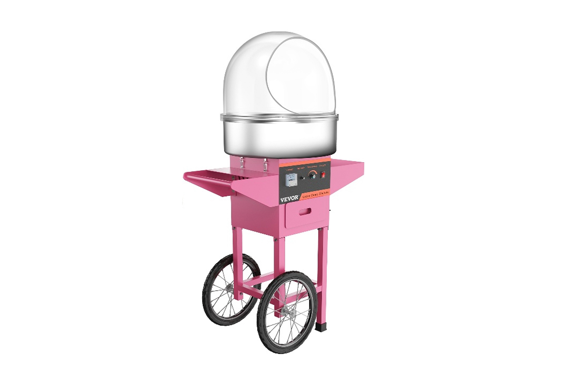 cotton candy machine side view